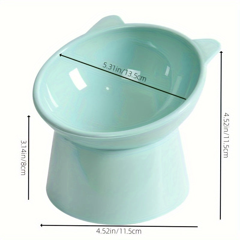 Ergonomic Elevated Cat Bowl