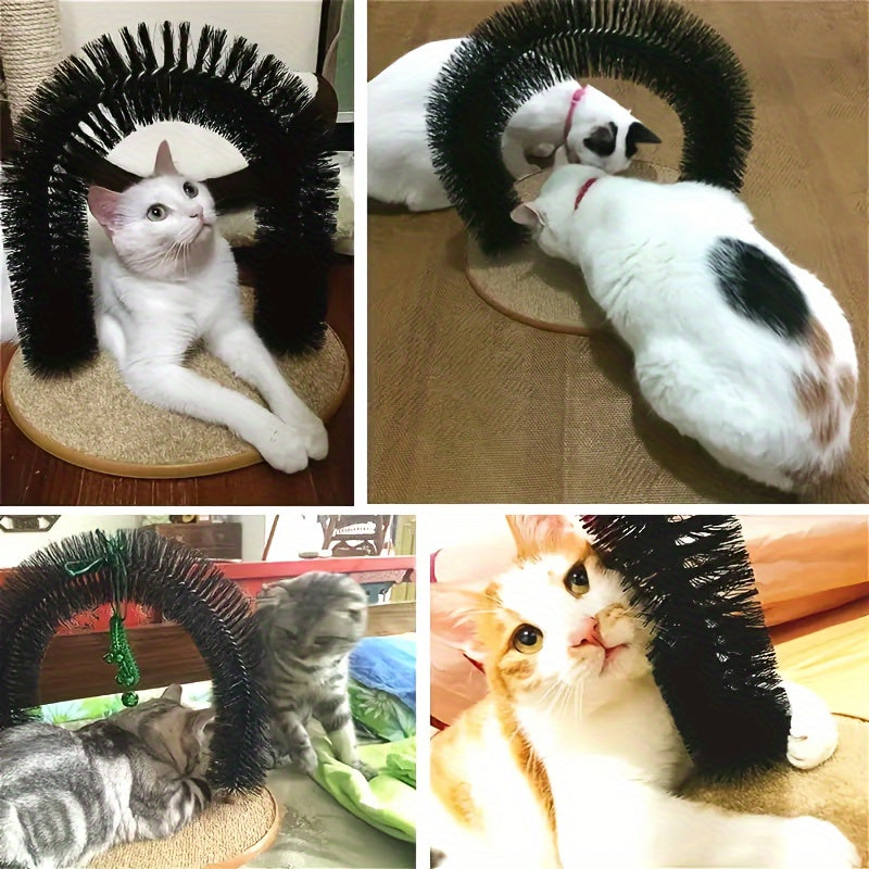 Cat Arch Self Groomer with Massage & Brushing
