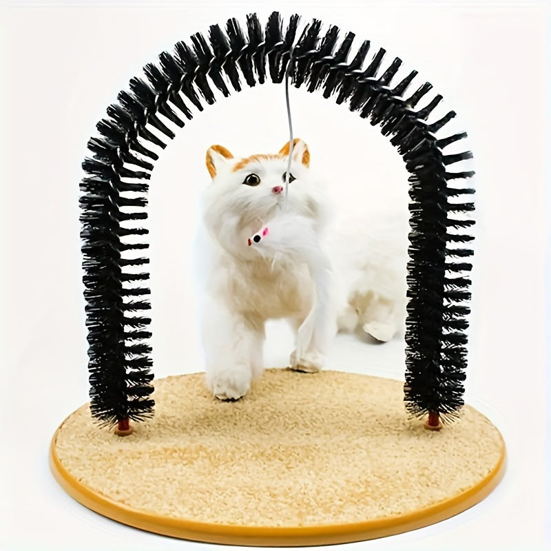 Cat Arch Self Groomer with Massage & Brushing