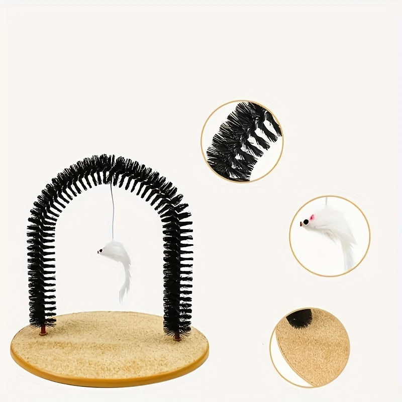 Cat Arch Self Groomer with Massage & Brushing