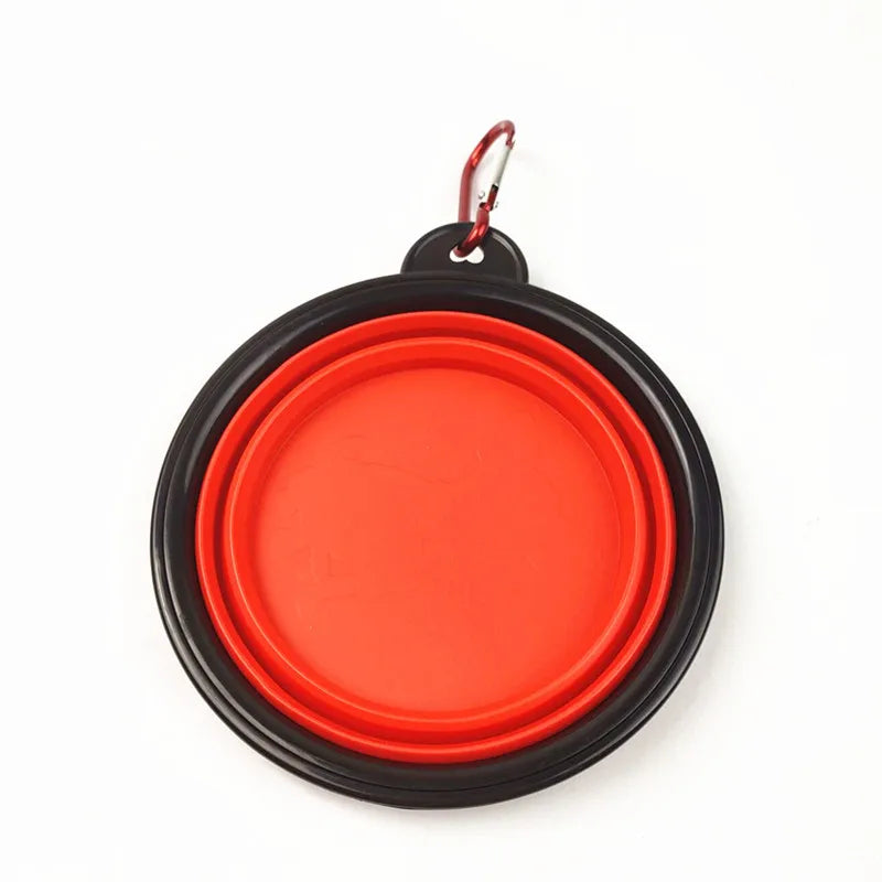 New 350ml Folding Bowl With Keychain Pet