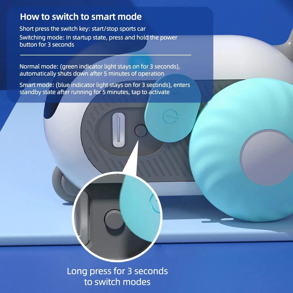 Smart Cat Toy 2 Modes Automatic Moving