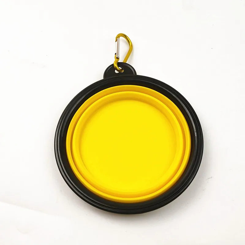 New 350ml Folding Bowl With Keychain Pet