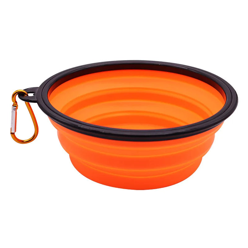 New 350ml Folding Bowl With Keychain Pet