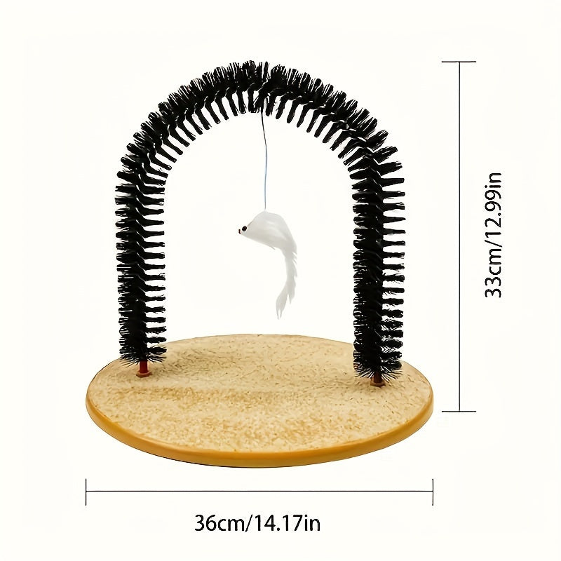 Cat Arch Self Groomer with Massage & Brushing