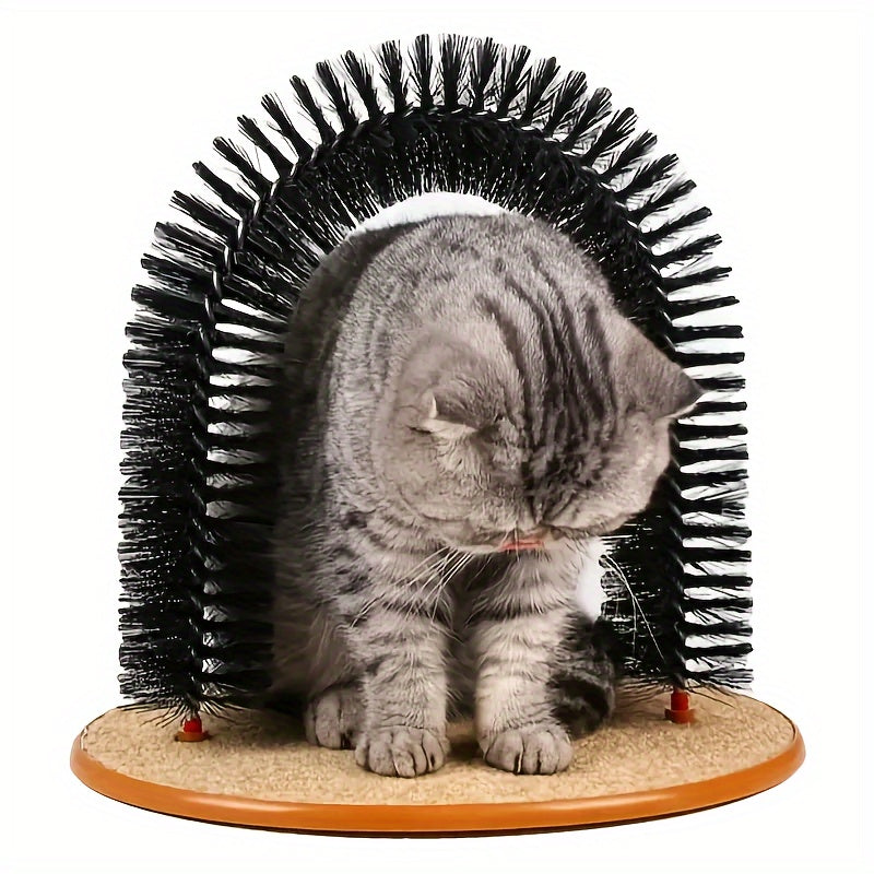Cat Arch Self Groomer with Massage & Brushing