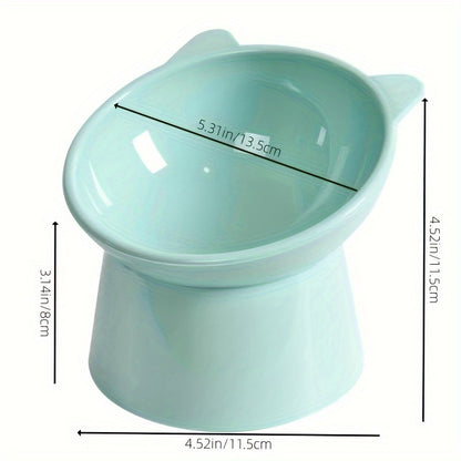 Ergonomic Elevated Cat Bowl