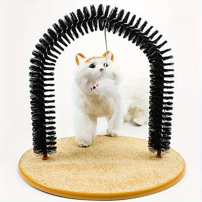 Cat Arch Self Groomer with Massage & Brushing