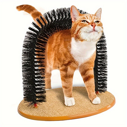 Cat Arch Self Groomer with Massage & Brushing
