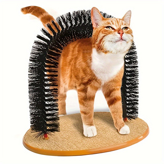 Cat Arch Self Groomer with Massage & Brushing